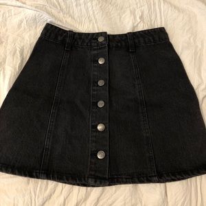 Forever 21 Black Jean Skirt